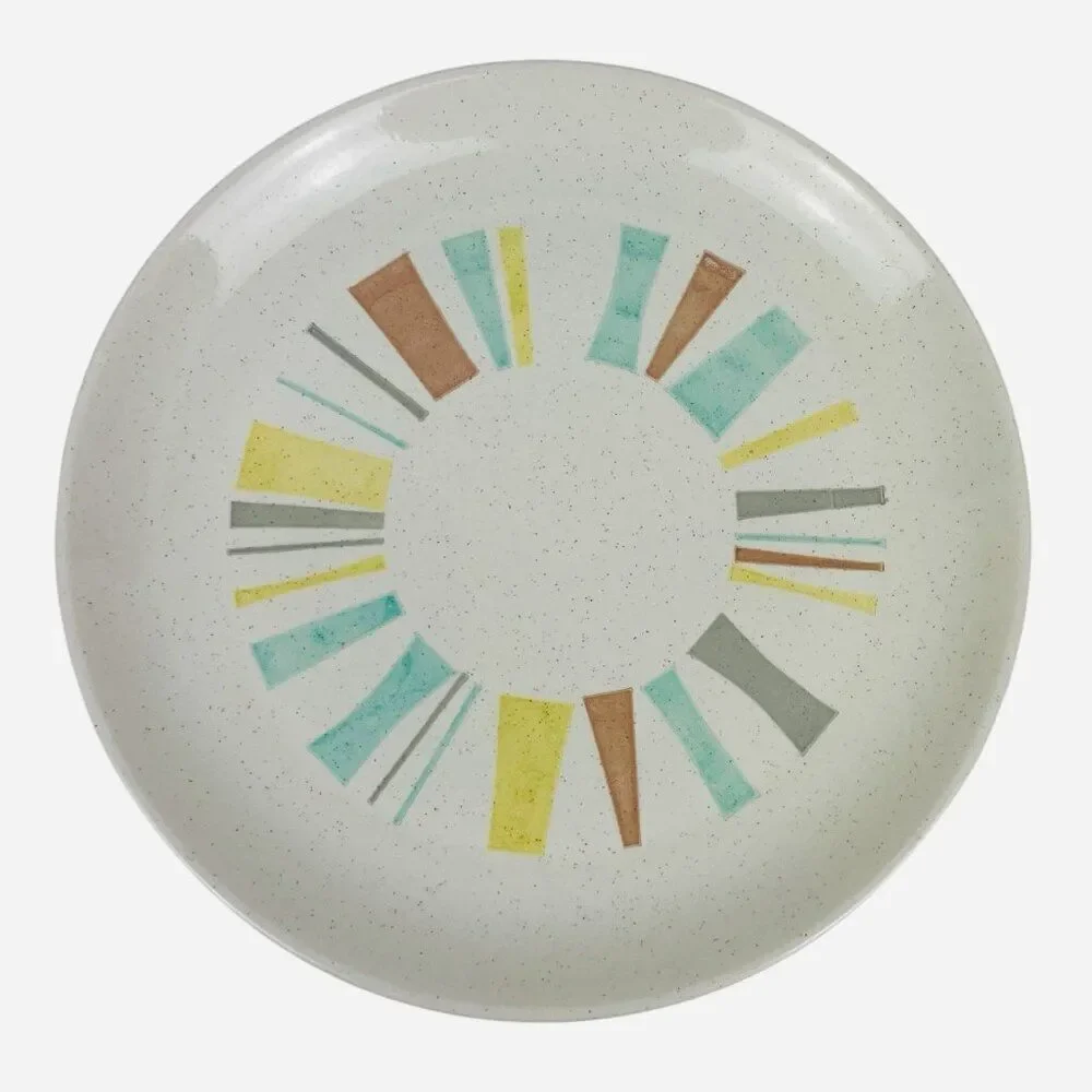 Vintage Vernonware Anytime MCM Atomic 12.75